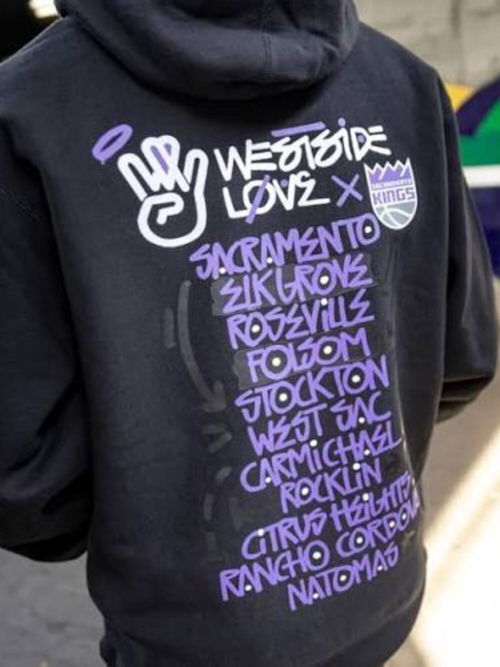 ISO: Sacramento Kings Westside Love Black Roll Call Hoodie Medium